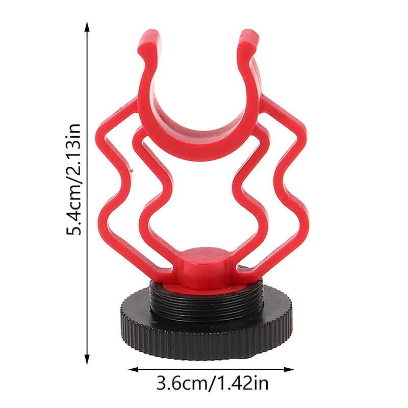 Universal Microphone Wavy Shock Mount Adapter Plastic Bracket Microphone Shock Mount Qme