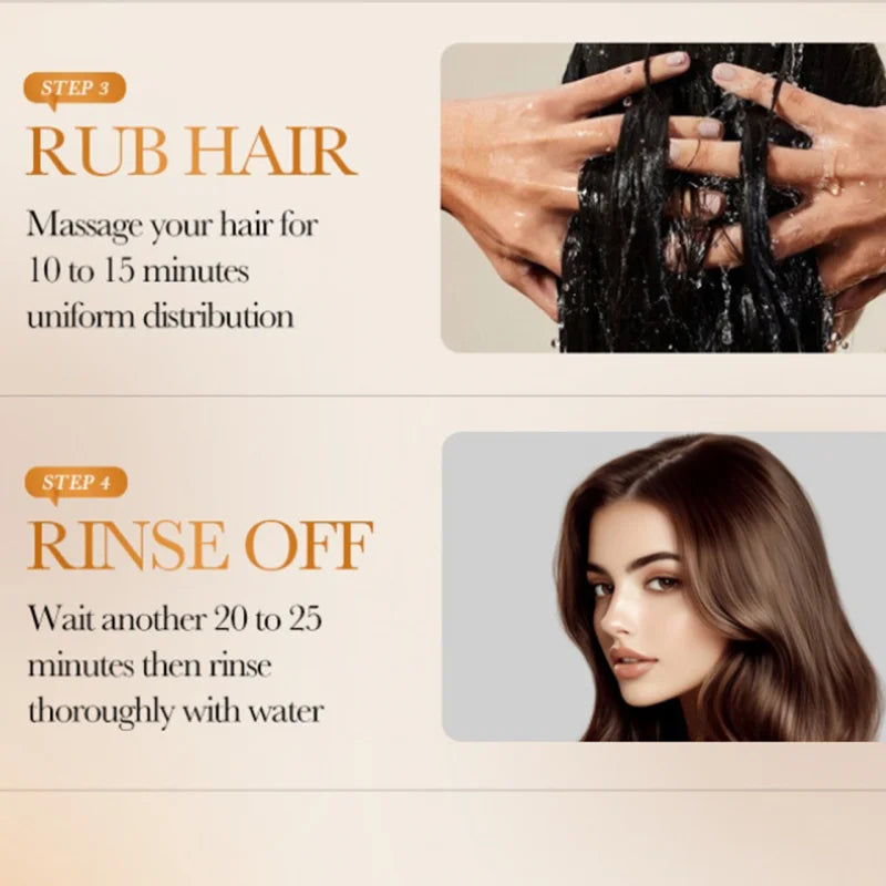 ROUSHUN 420ml Light Brown Hair Dye Shampoo – Ginseng & Ginger Hair Dye Shampoo Qst