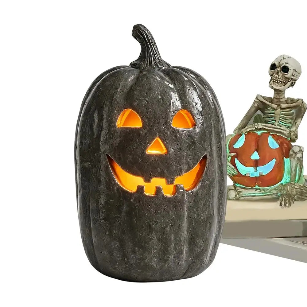 Handmade Resin Pumpkin Lantern Centerpiece – Fall & Halloween Decor Resin Pumpkin Lantern Qme China Mainland 2.5 W Brown