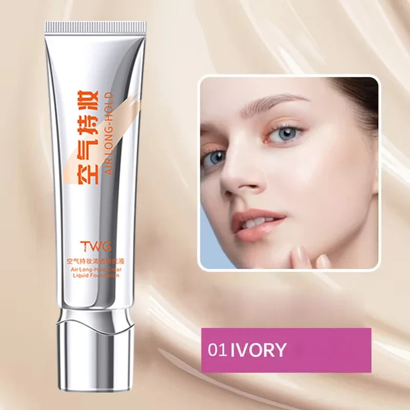 Clear Air Liquid Foundation – Waterproof Natural Finish | Qme Liquid Foundation Qme 01 IVORY
