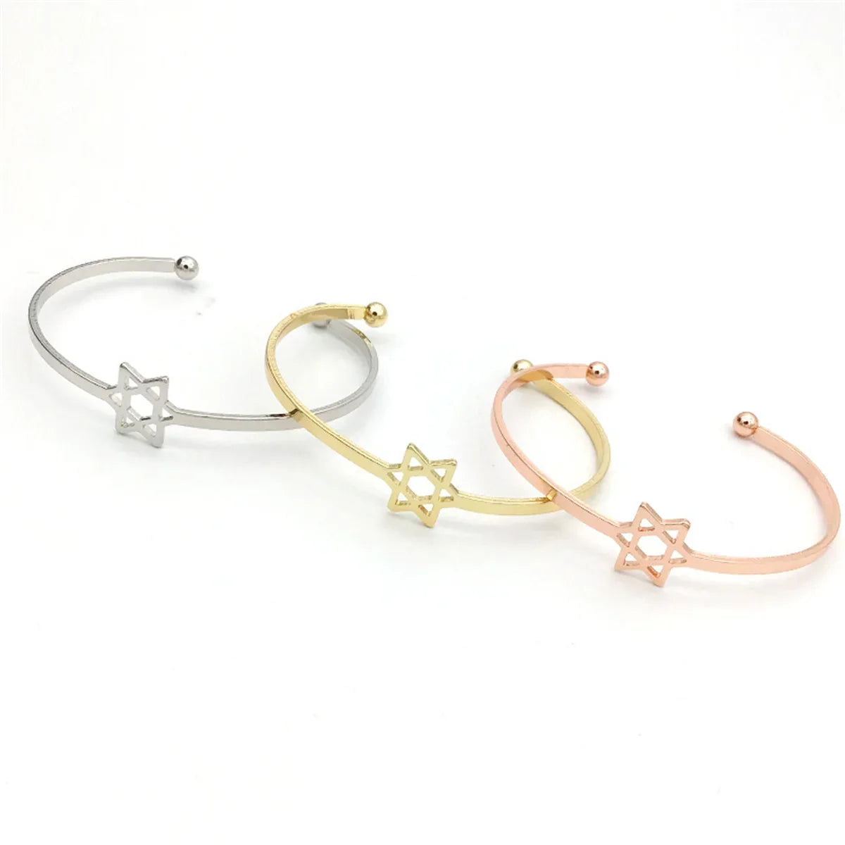 Heart Crystal Charm Bracelet Bangle | 3 Metal Colors Charm Bracelet Qme