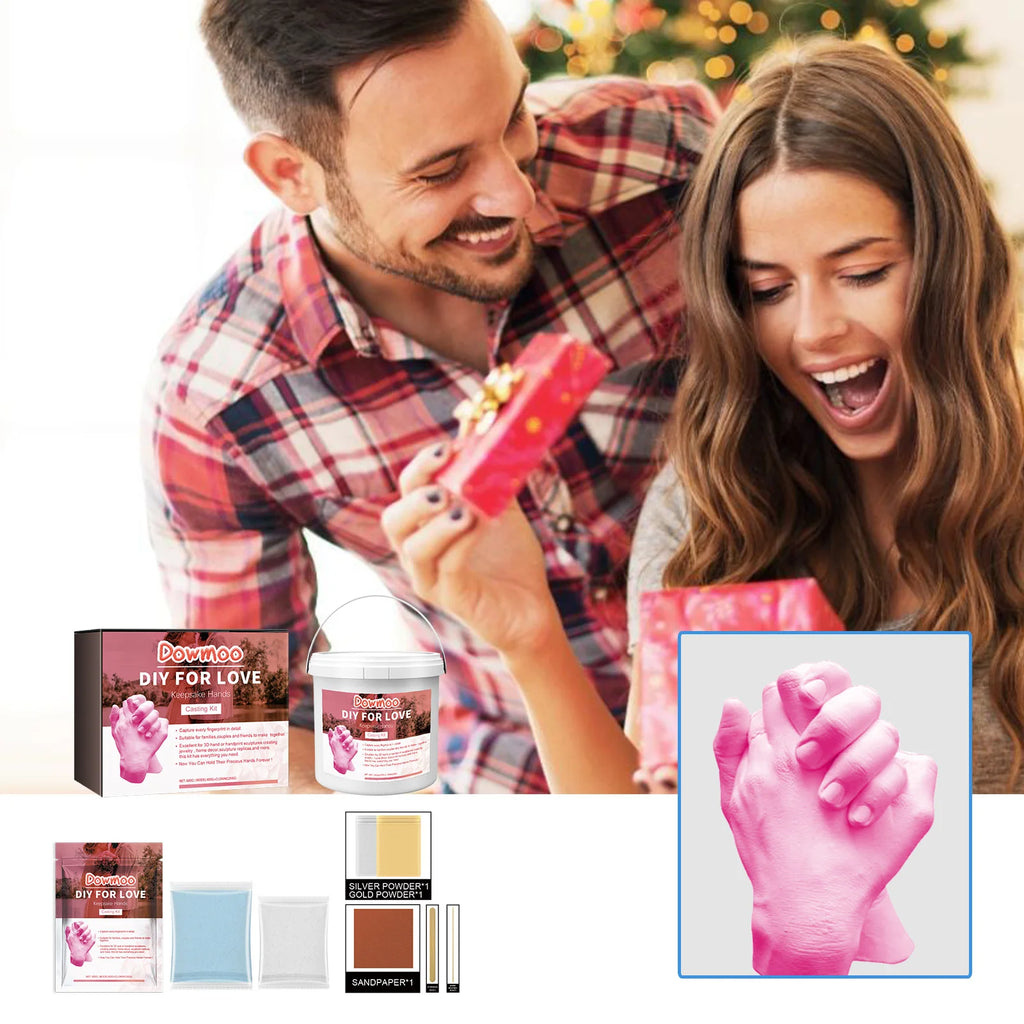 DIY Couple Hand & Foot Cast Kit – Gypsum Mold Keepsake Set DIY Casting Kit Qst