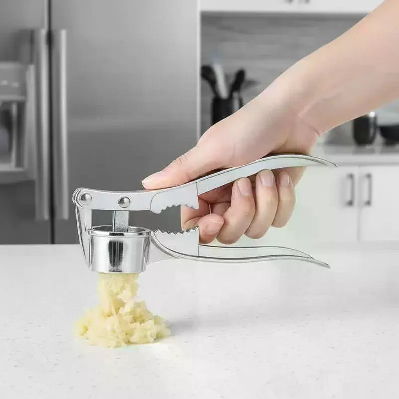 Rust-Proof Garlic Press & Mincer | Ergonomic Alloy Squeezer Garlic Press Qme