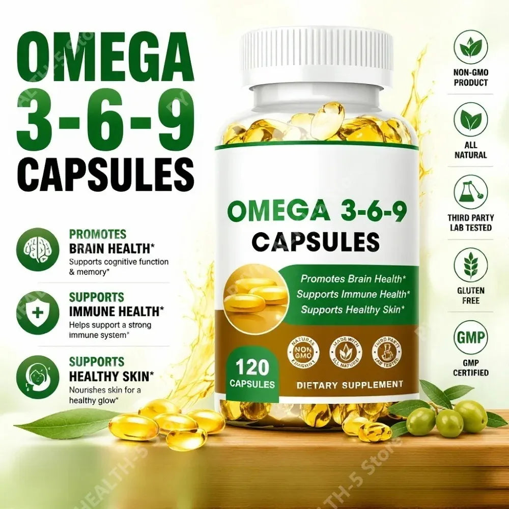 Plant-Based Omega 3-6-9 Softgels – Vegan, 120 Count Omega Supplement Qst
