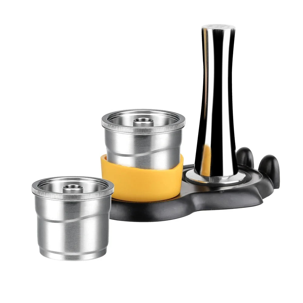 Reusable Stainless Steel Espresso Pod for Illy Y3 X7 Y5 Reusable Coffee Capsule Qst 2podsTD