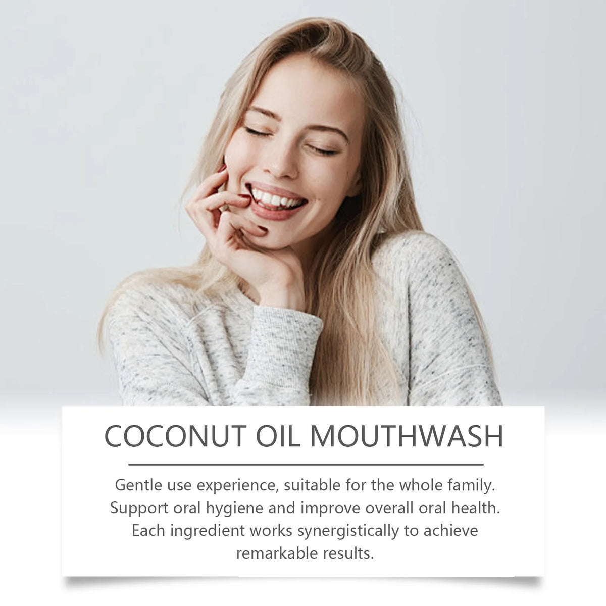 Oralhoe Coconut Oil Mouthwash – Whitening & Fresh Breath Whitening Mouthwash Qst