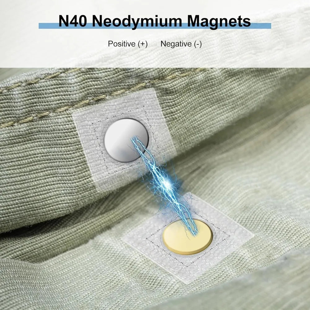 Invisible Magnetic Snap Buttons Hidden Fasteners for Sewing Magnetic Snap Fastener Qme