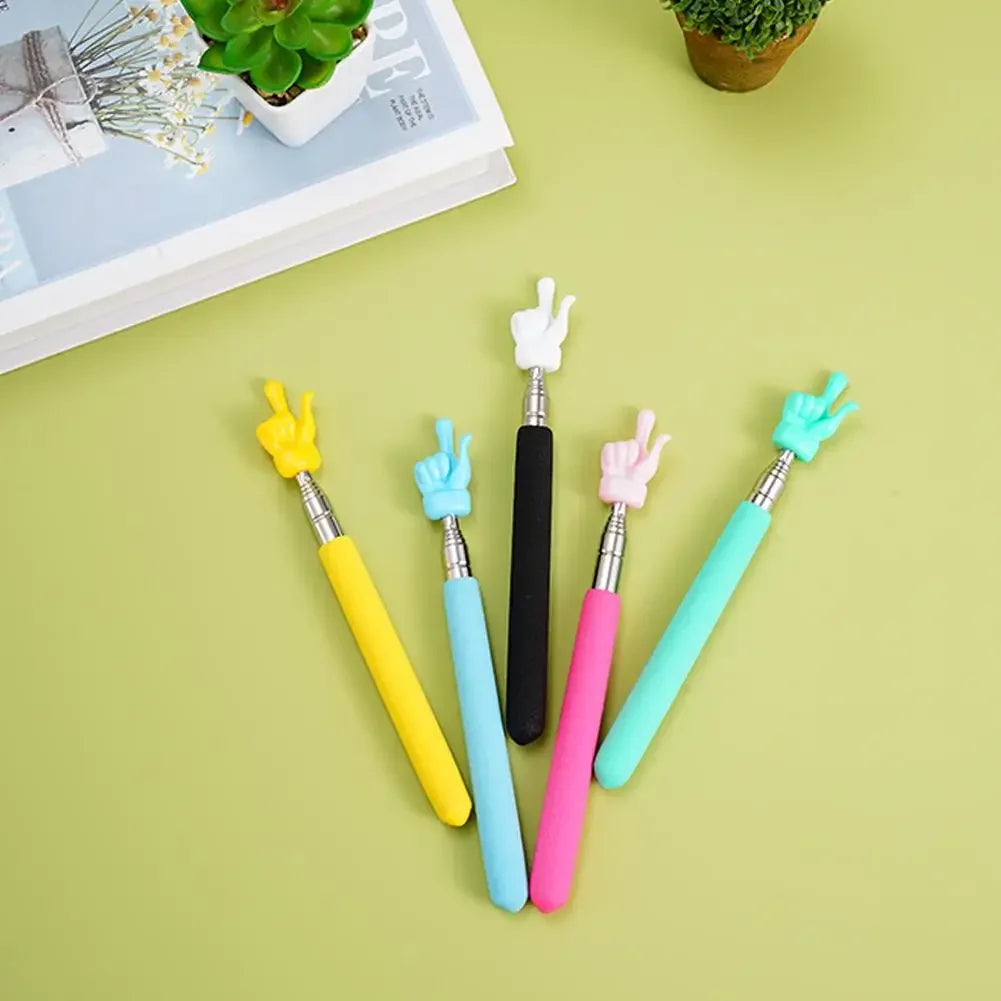 Telescopic Pointer Stick – Extendable Stainless Steel Finger Pointer Telescopic Pointer Stick Qme