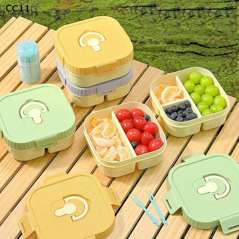 Portable Compartment Lunch Box – Microwave Safe Bento Container Compartment Lunch Box Qme