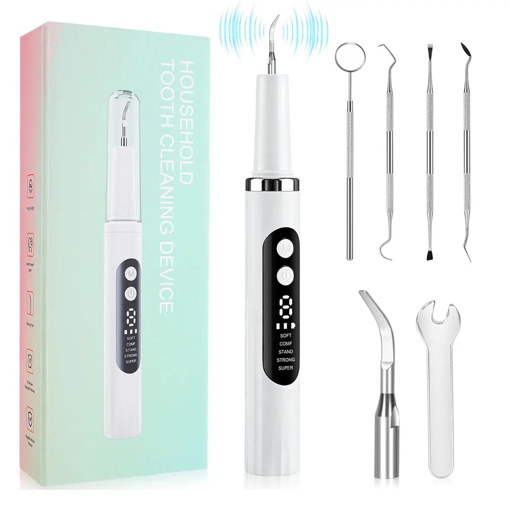 Electric Ultrasonic Dental Scaler – 5 Modes, Tartar Remover Ultrasonic Dental Scaler Qst New Type Set