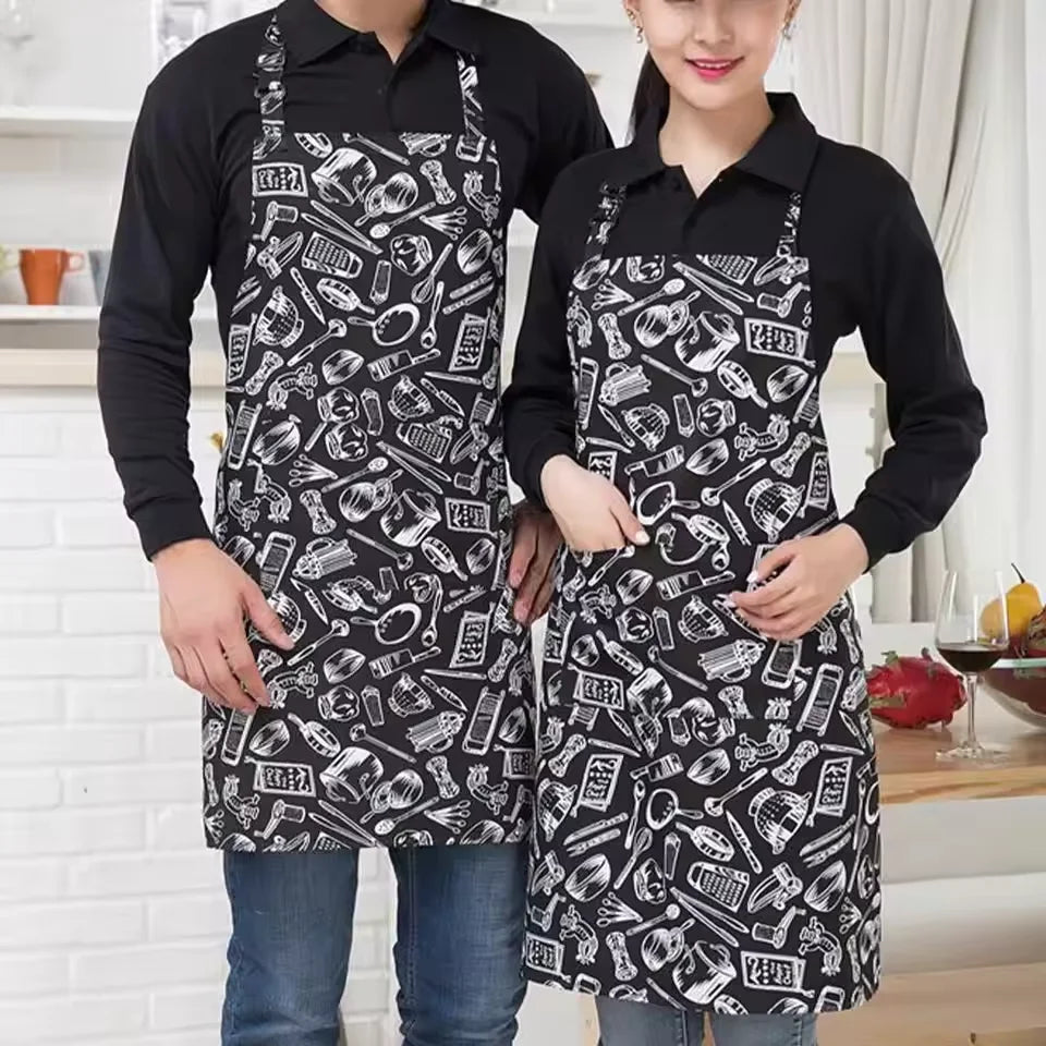 Striped Half Apron Adjustable – Chef, Waiter & Kitchen Kitchen Waist Apron Qst