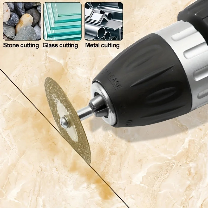 16-Piece Diamond Wheel Saw Circular Cutting Blades – Titanium Rotary Tool Blades Qme