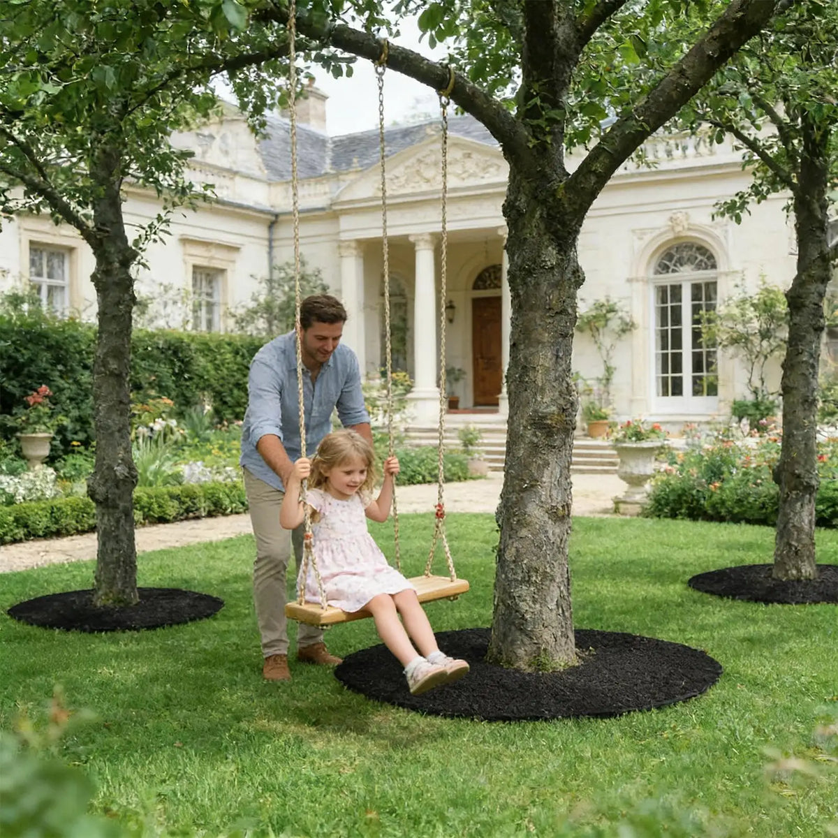 Tree Mulch Ring Non-Woven Reusable Plant Protector Mat Plant Protector Mat Qme