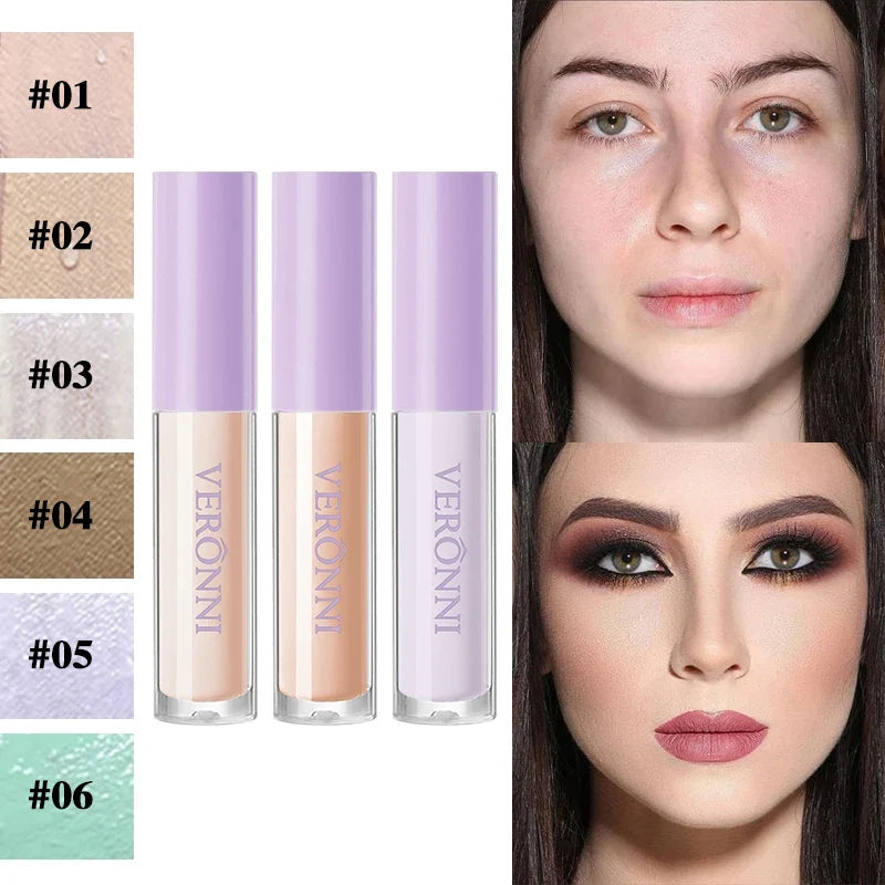 VERONNI Full Coverage Liquid Under Eye Concealer – 6 Shades Liquid Concealer Qme