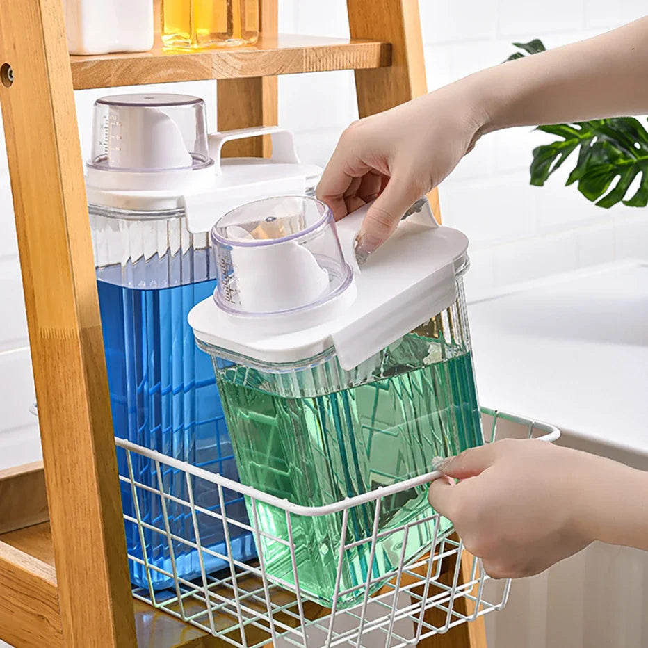 Airtight Laundry Detergent & Softener Dispenser | 3 Sizes Laundry Dispenser Qme