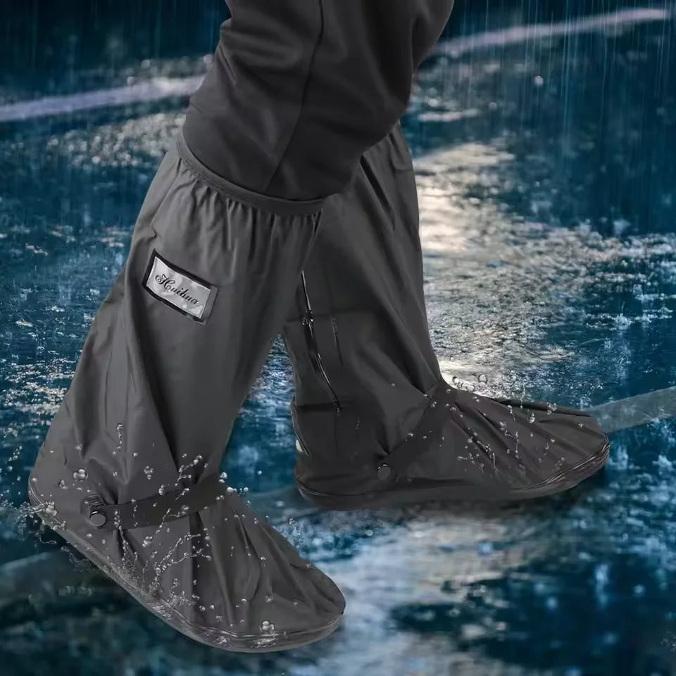 Waterproof Rain Shoe Covers – PVC Boot Protector | S–XXL Rain Shoe Covers Qst