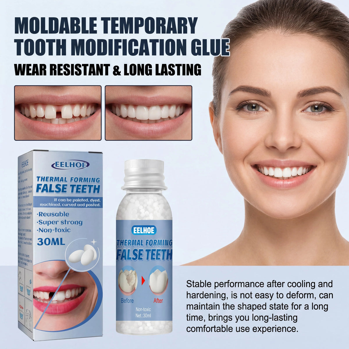 Moldable Temporary Teeth Gel – Cosmetic Tooth Filler Kit Temporary Tooth Filler Qst