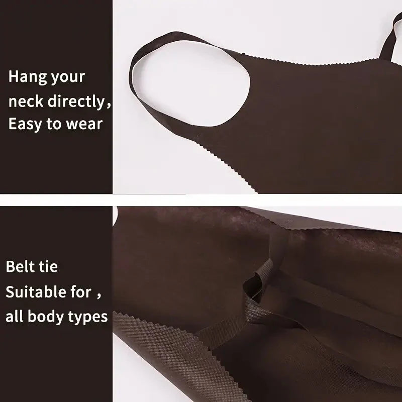 Disposable Non-Woven Aprons – Cooking, BBQ & Hairdressing Disposable Aprons Qme