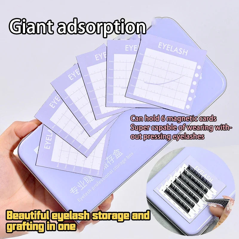 Lash Extension Display Box Single Layer Pallet Storage | Qme Lash Storage Box Qme
