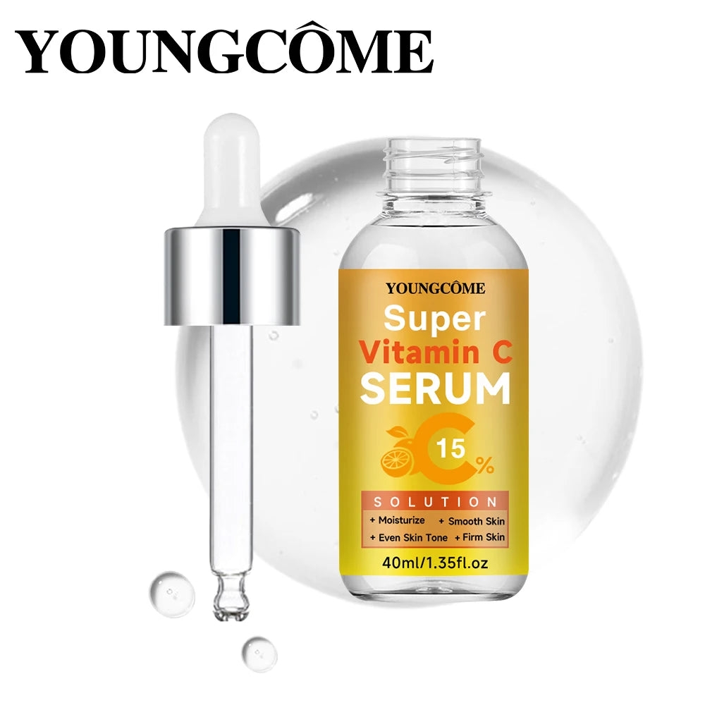 YOUNGCOME Vitamin C Brightening Face Serum – Even Skin Tone Vitamin C Face Serum Qst