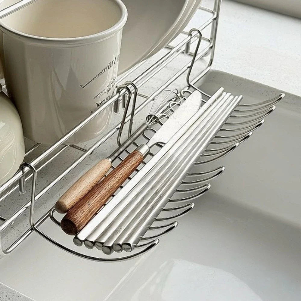 Retractable Stainless Steel Sink Hanging Basket | Drain Organizer Sink Hanging Basket Qme