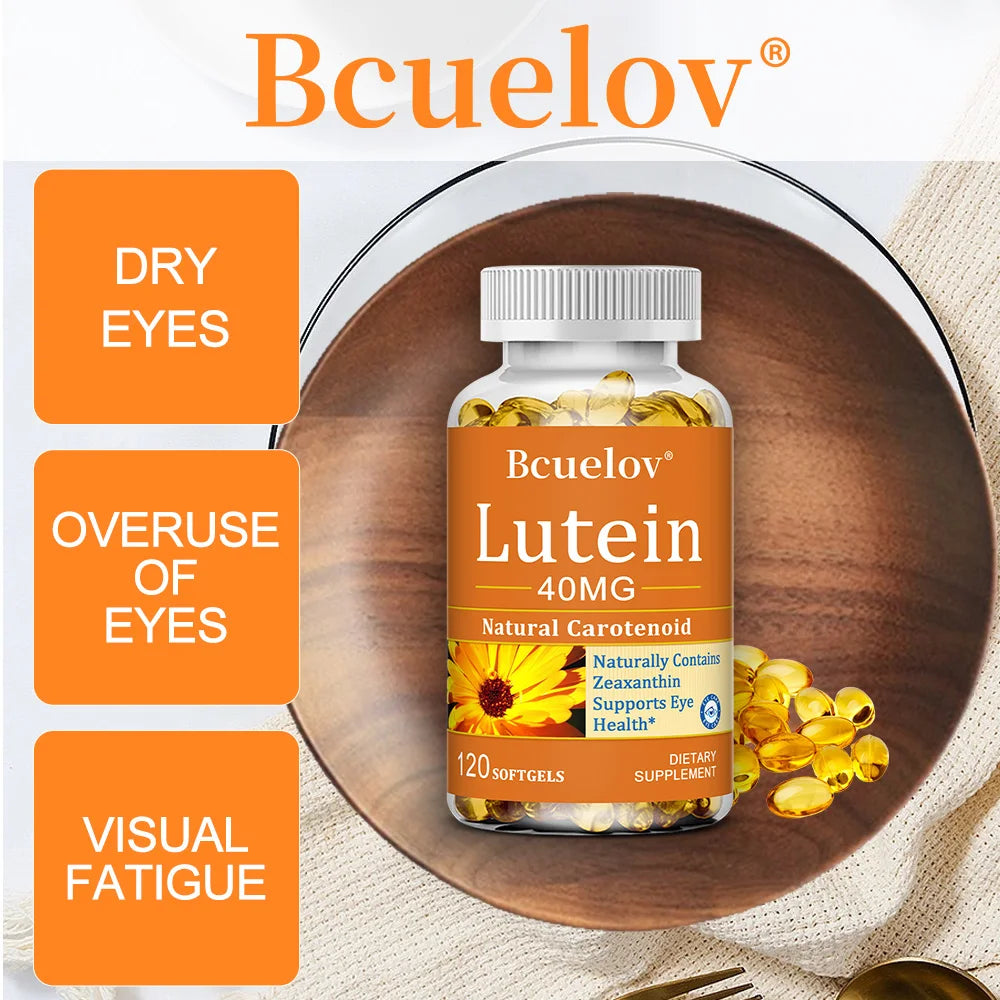 Natural Lutein 40mg Eye Health Supplement – Non-GMO Antioxidant Eye Health Supplement Qst