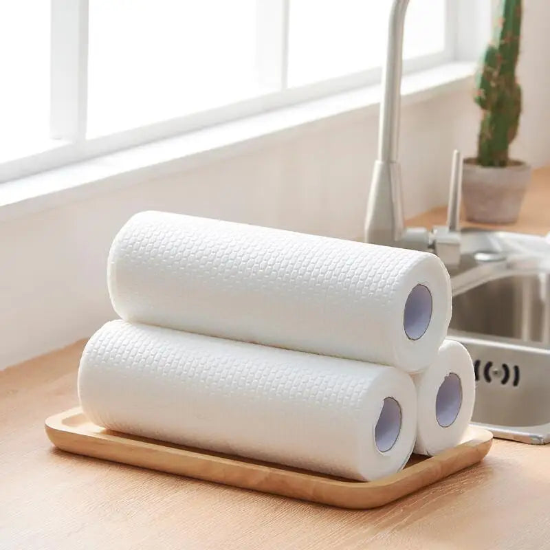 Reusable Non-Woven Cleaning Cloths 50/100 Pack – Kitchen Rags Cleaning Cloths Qst
