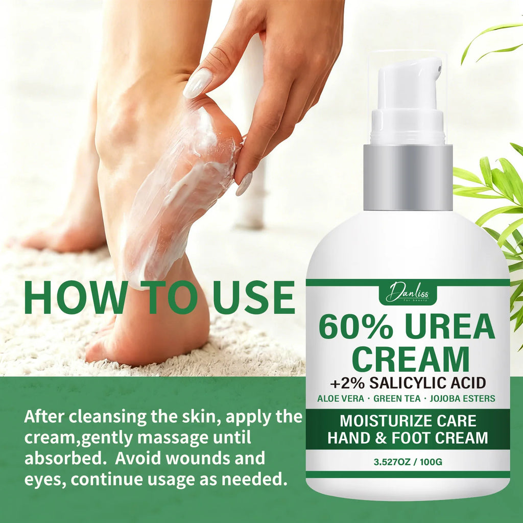 60% Urea Hand & Foot Cream – Salicylic Acid, Aloe & Green Tea Hand & Foot Cream Qst