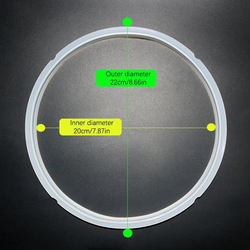 Silicone Pressure Cooker Sealing Ring 18 20 22cm | 2–6L Gasket Cooker Sealing Ring Qme 22CM