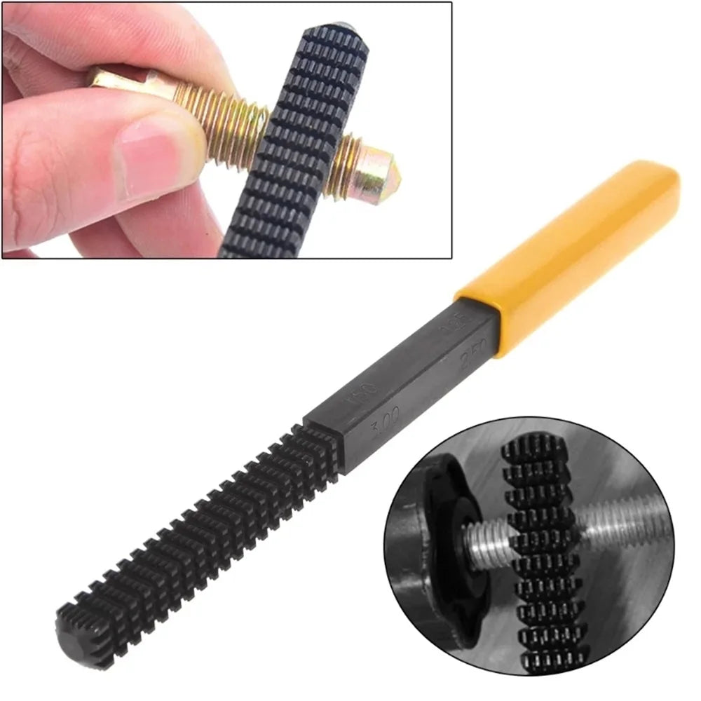 Carbide Metric Thread Repair File 0.75mm – Restore Damaged Threads Thread Repair File Qme