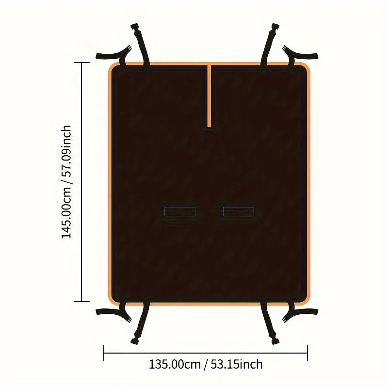 Foldable Pet Car Seat Mat – Adjustable, All-Season | Qme Pet Car Seat Mat Qme
