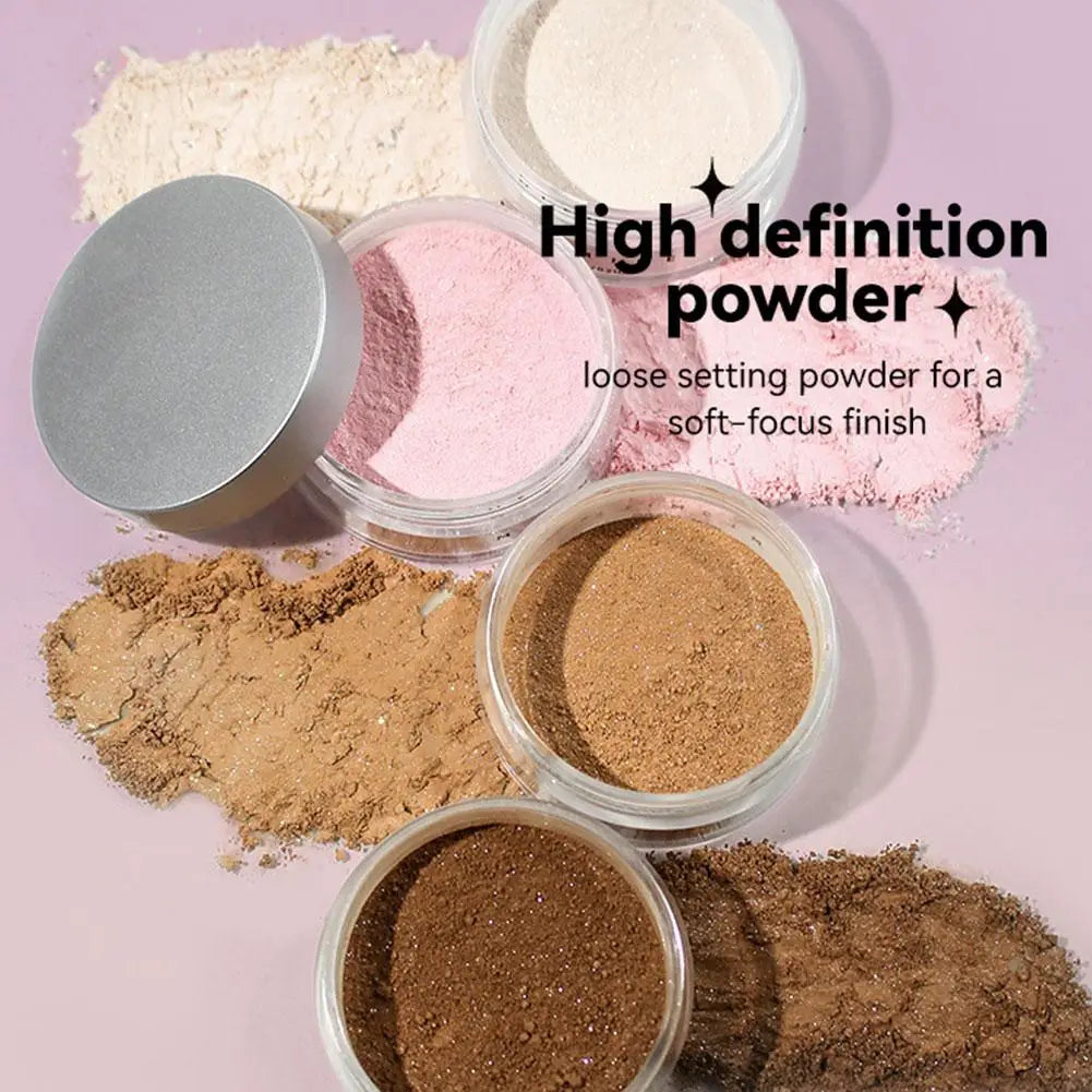 MLSMILE Shimmer Glitter Loose Setting Powder – Oil Control Loose Setting Powder Qme