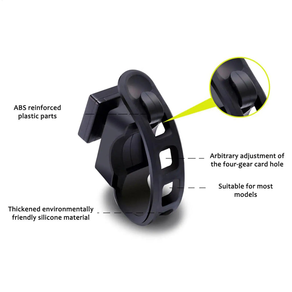 Bicycle Tail Light Silicone Mount Strap & Clip Fixing Band Bike Light Mount Qme