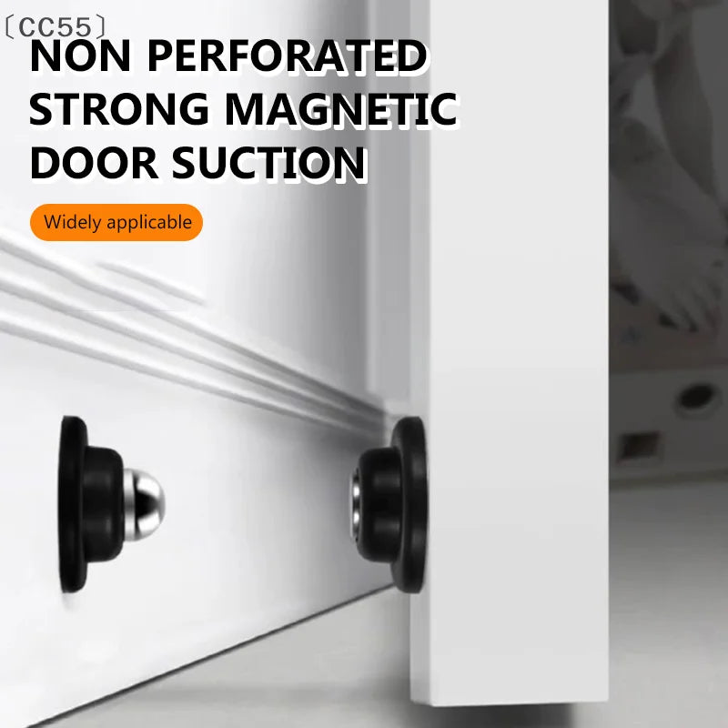Stainless Steel Magnetic Door Stopper – Wall & Floor Mount Magnetic Door Stopper Qst