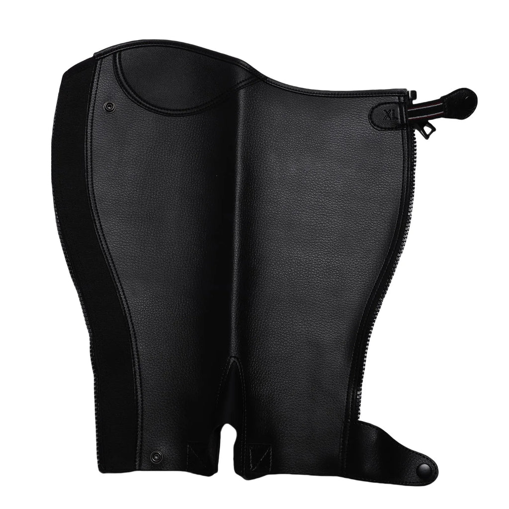 Adult Microfiber Equestrian Half Chaps – Protective Leg Guard Equestrian Half Chaps Qme