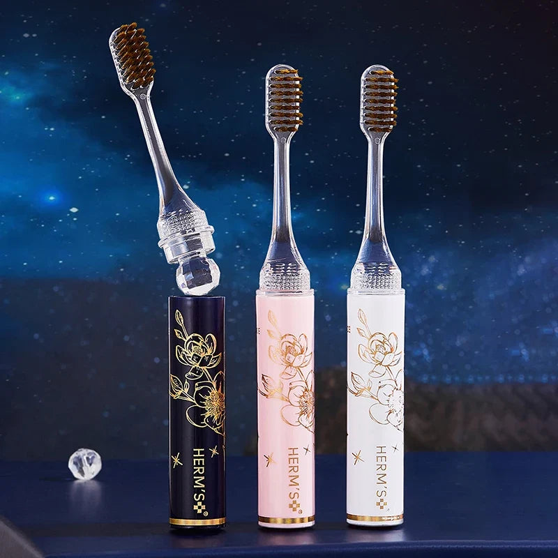 Lipstick Shaped Toothbrush – Portable Detachable Travel Brush Travel Toothbrush Qme