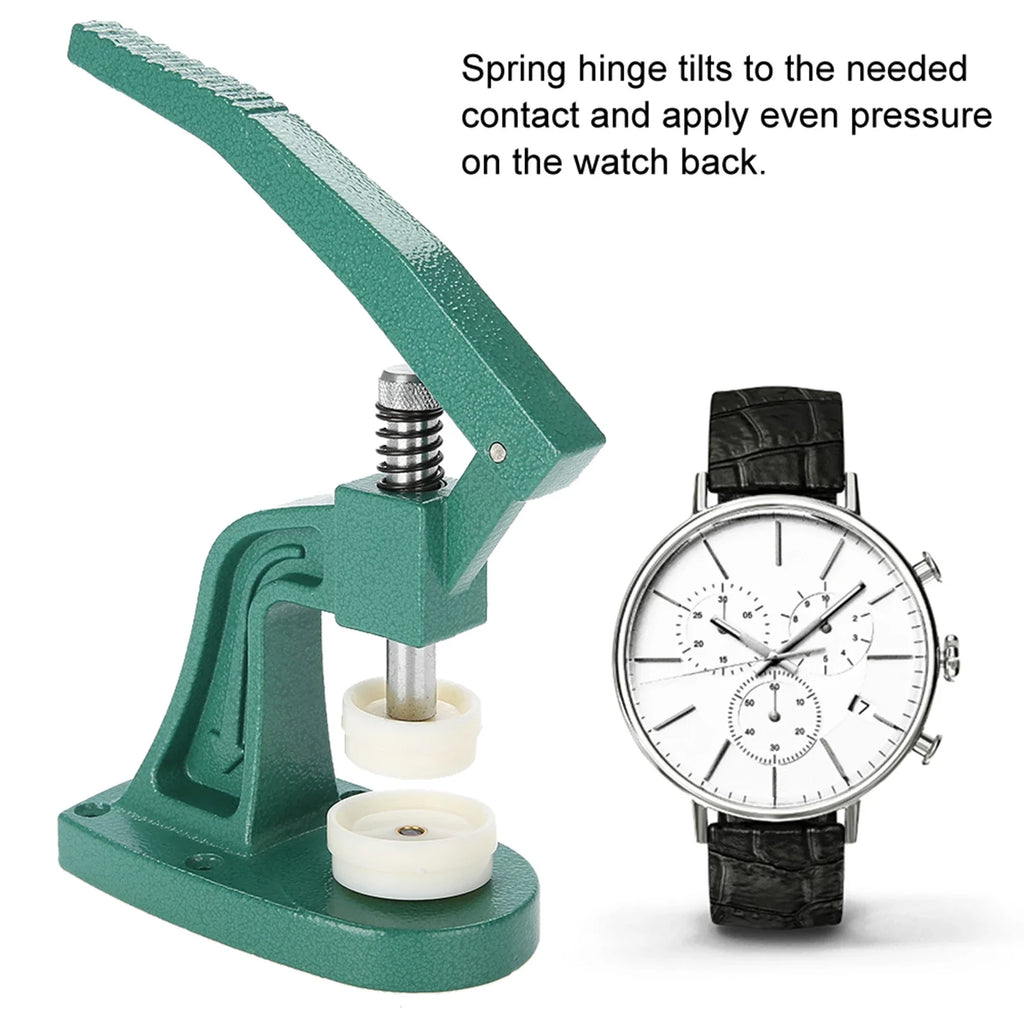 Watch Back Case Press Tool with 12 Dies | Watchmaker Kit Watch Repair Tool Qme