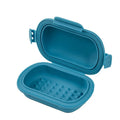 Portable Flip Soap Dish – Leak-Proof Silicone Travel Soap Case Travel Soap Dish Qme Blue