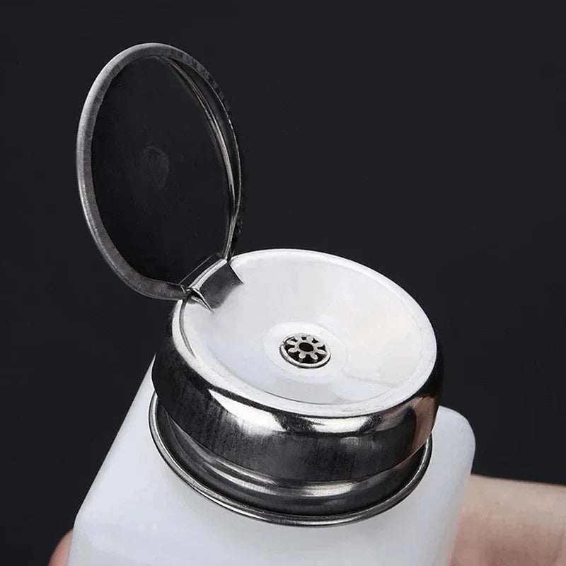 Anticorrosive Press Pump Solvent Dispenser Bottle 200ml Liquid Dispenser Bottle Qme