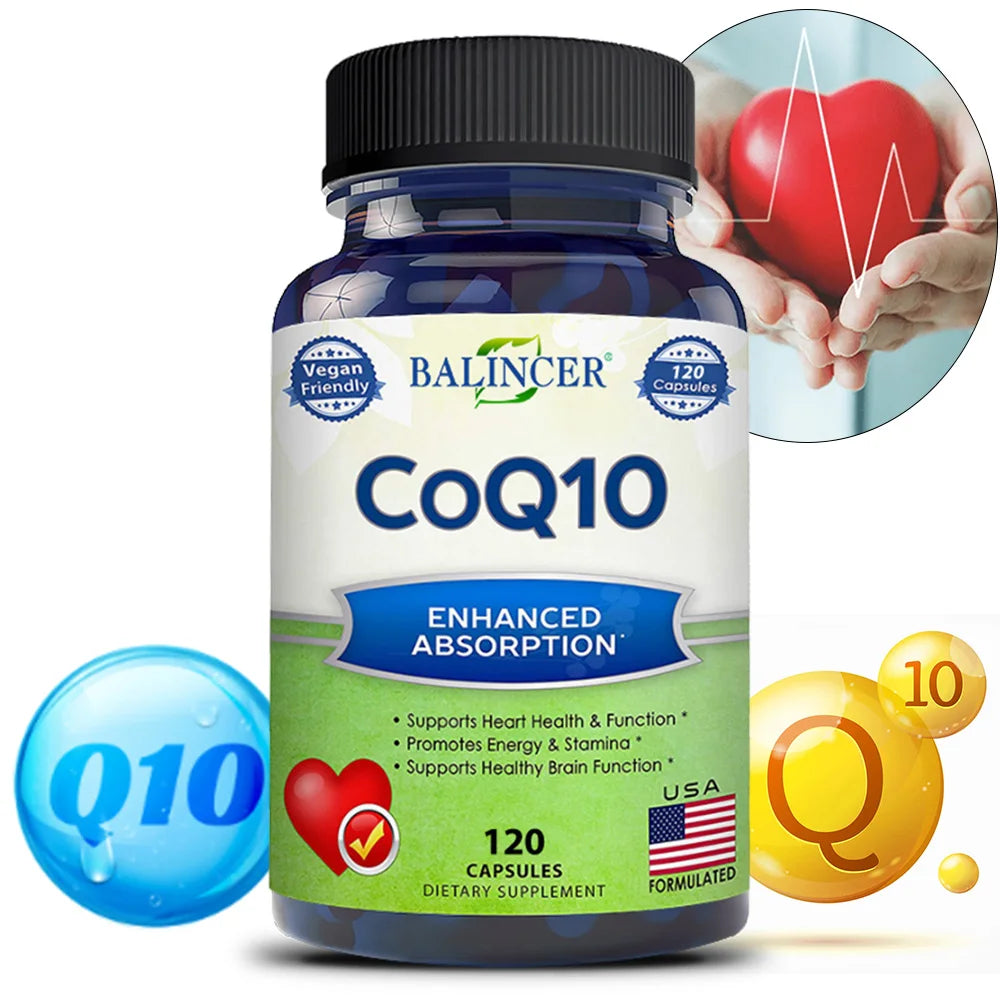ZENVITALIZE CoQ10 400mg Capsules – High Absorption, 120ct CoQ10 Supplement Qst