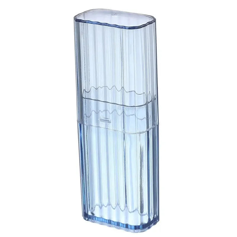 Portable Transparent Travel Toothpick Storage Box Travel Storage Box Qme