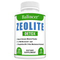 Zeolite Detox Capsules with Fulvic Acid & Milk Thistle | Balincer Detox Supplement Qst 120 Count-1 bottle