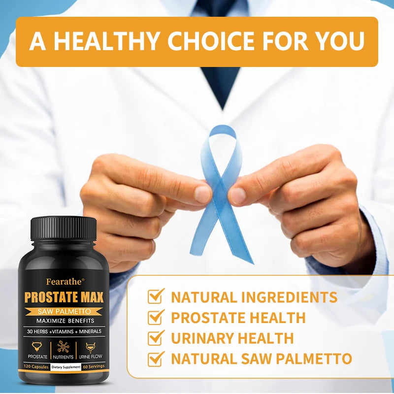 Saw Palmetto Supplement – 30 Plant Extracts for Men's Health Herbal Supplement Qst