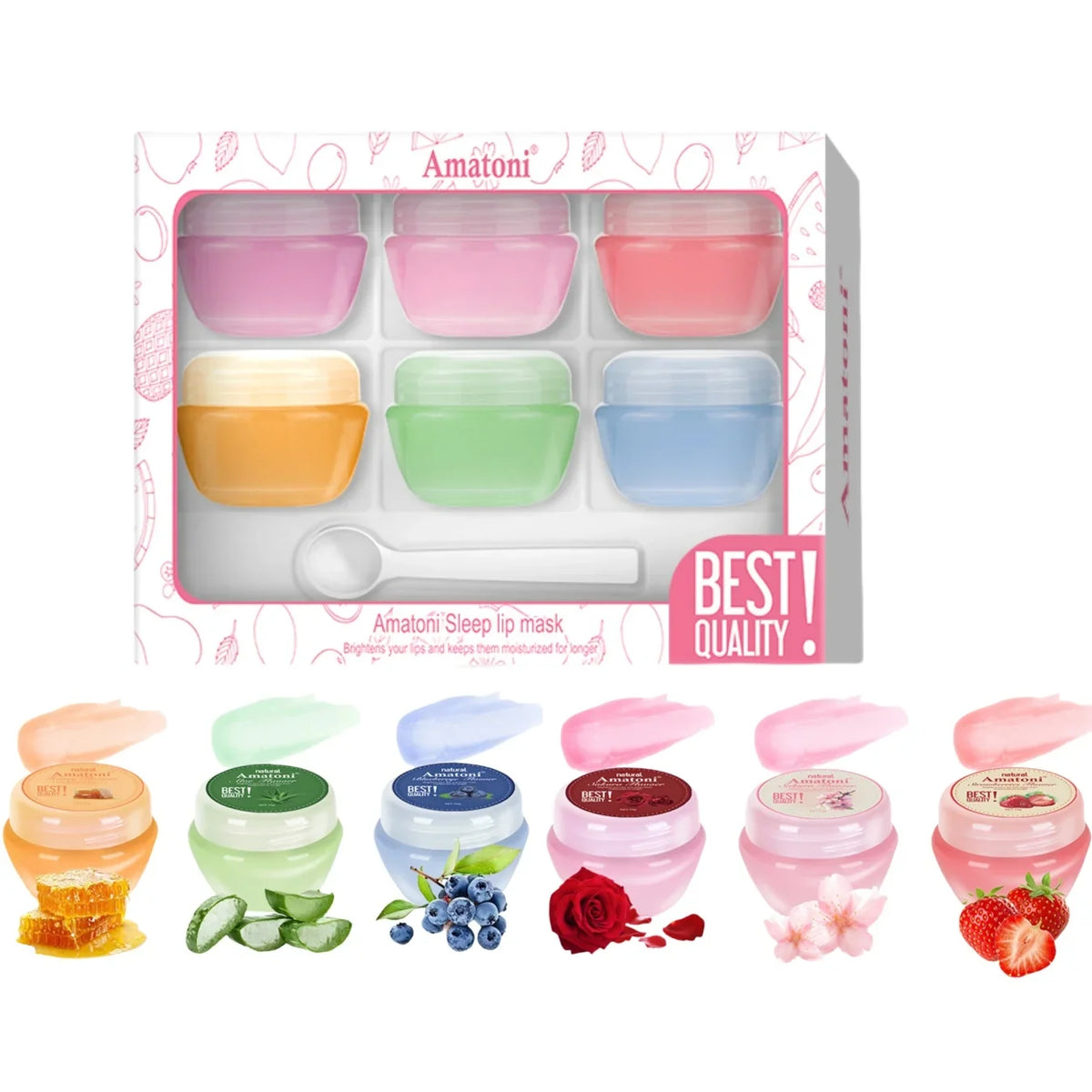 Sleeping Lip Mask Balm Set – Overnight Moisturizing Lip Care Lip Mask Balm Set Qme