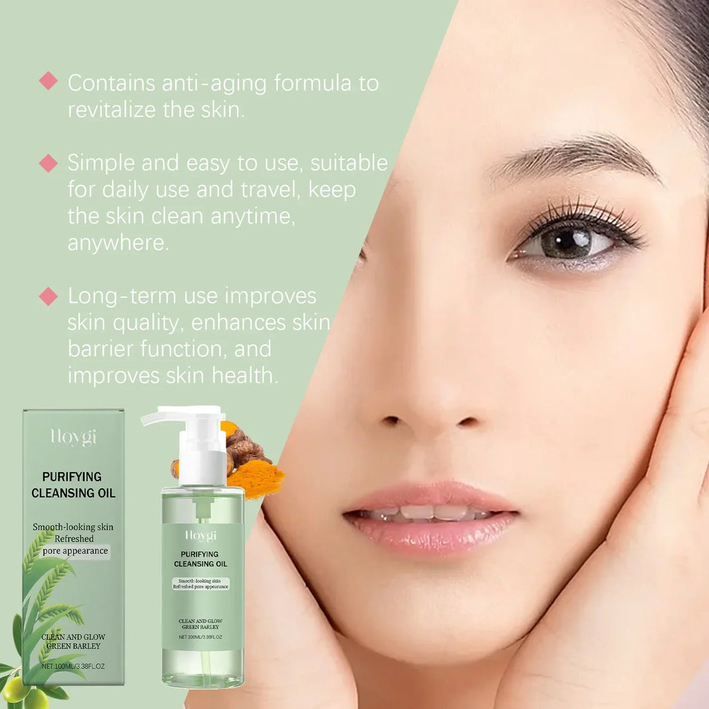Non-Greasy Cleansing Oil – Makeup Remover & Pore Purifier Facial Cleansing Oil Qme