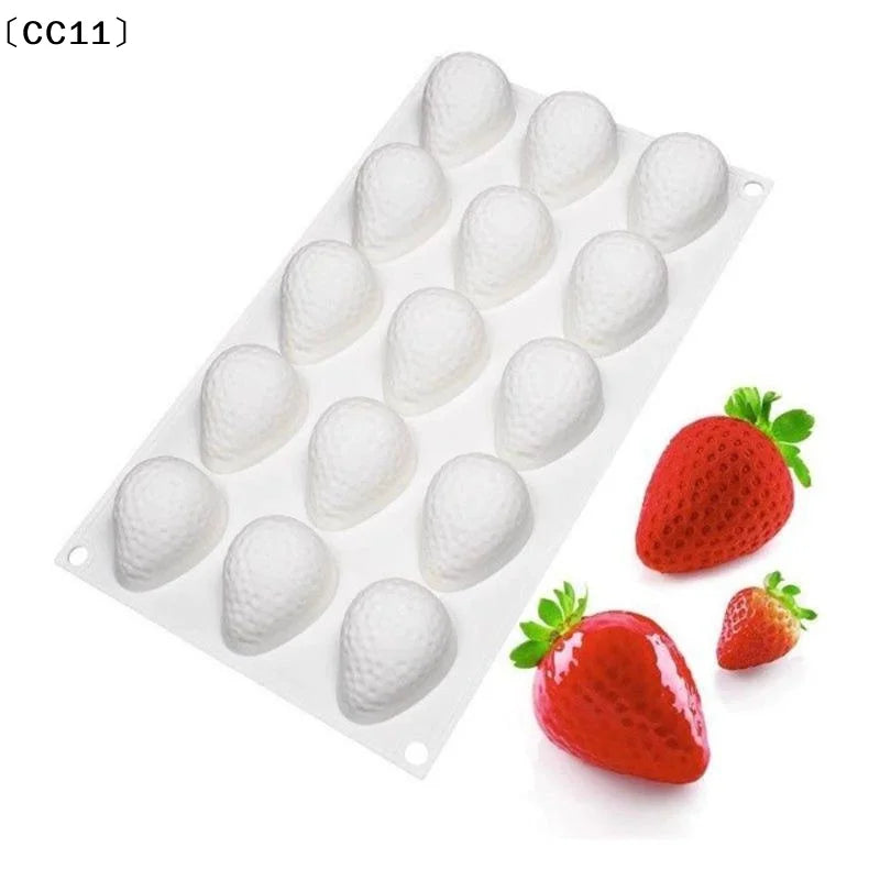 Silicone Strawberry Mousse Cake Mold | 29.5x17cm Baking Mold Silicone Baking Mold Qme