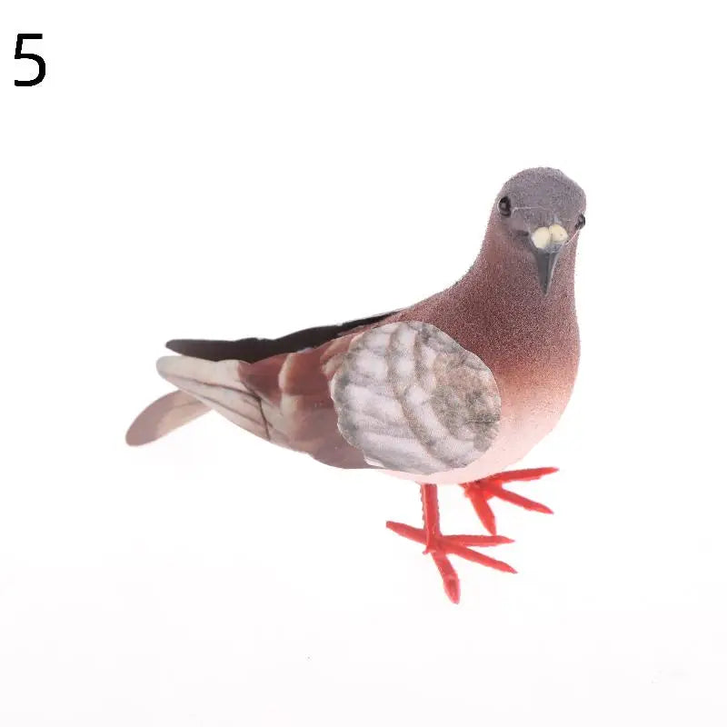 Artificial Dove Decor – Realistic Bird Prop for Photography Decorative Bird Figurine Qst 5