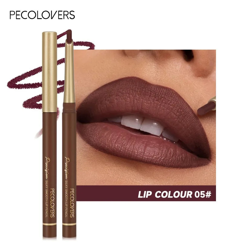 Multi-Color Lip Liner Pen – Angled Tip Lipstick Contour Lip Liner Pen Qme 05