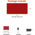 Large Red Light Therapy Mat 39"x24" – 400 LED 660nm 850nm Red Light Therapy Mat Qst 400LED MAT EU PLUG