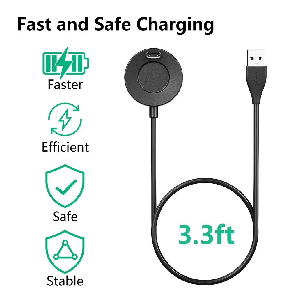 Magnetic Charger for Garmin Vivoactive 3/4, Fenix 5/6, Venu 2 Smartwatch Charger Qme